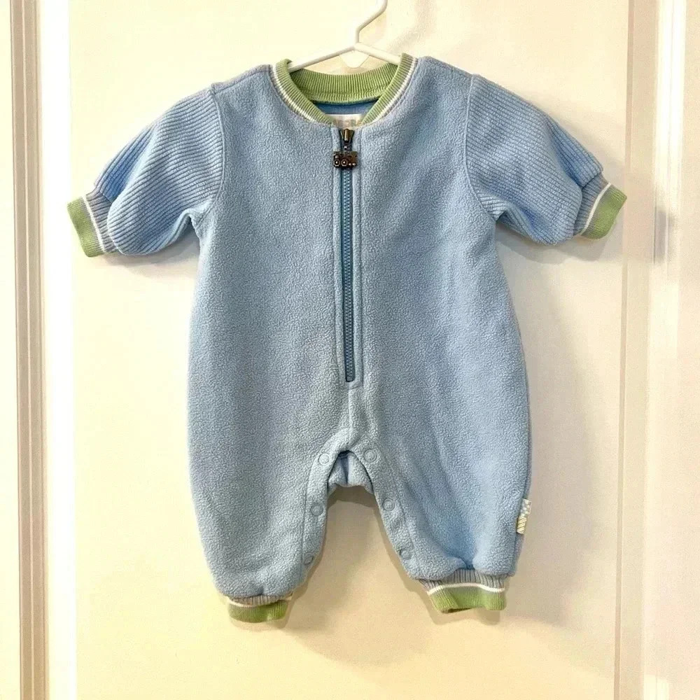 Vintage Gymboree Boys 1998 Snow Angel Layette One-Piece Rainbow Tag 3 Months